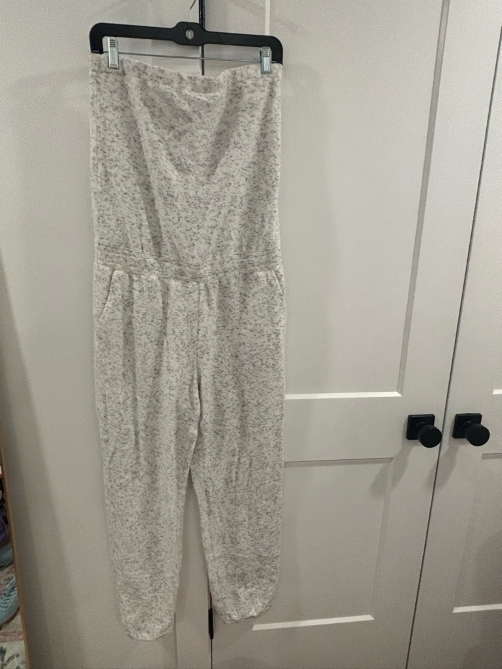 NWT sundays Heather Gray “Frankie” Strapless Marled Jumpsuit